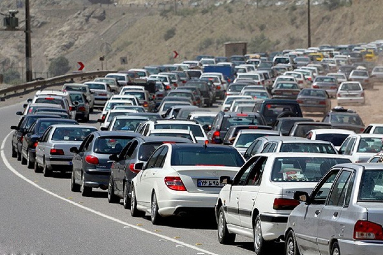 ترافیک در جاده های مازندران قبل از تحویل سال