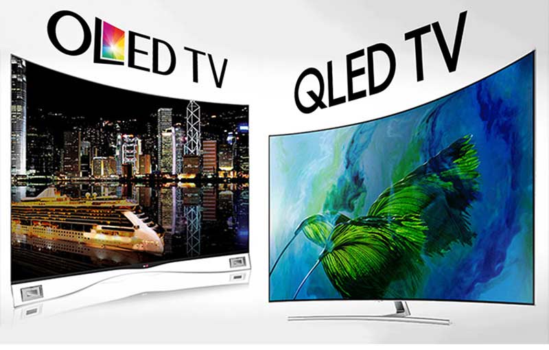 تفاوت تلویزیون های QLED  و OLED