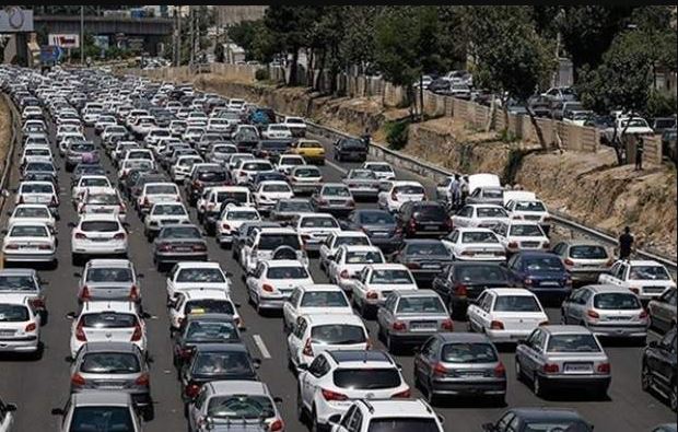 ترافیک سنگین جاده های پرتردد